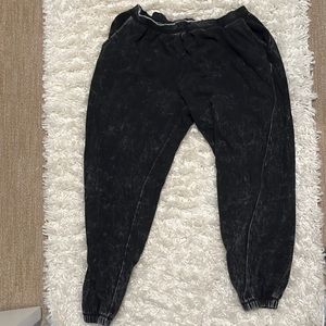 Hippie Rose joggers stone washed black gray xl set pants sweatpants